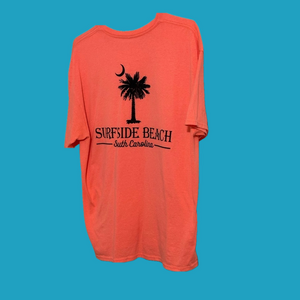 Men’s orange Surfside Beach SC tee. Size XL.